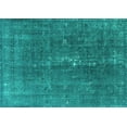 thumbnail image 1 of Ahgly Company Indoor Rectangle Oriental Turquoise Blue Industrial Area Rugs, 2' x 4', 1 of 4