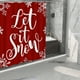 thumbnail image 5 of Cortina de Ducha con Estampado Digital Navideño | Cortina de Baño Impermeable | 13 Piezas | Poliéster | Roja | 180X180 Cm | Baño de Hotel, 5 of 6