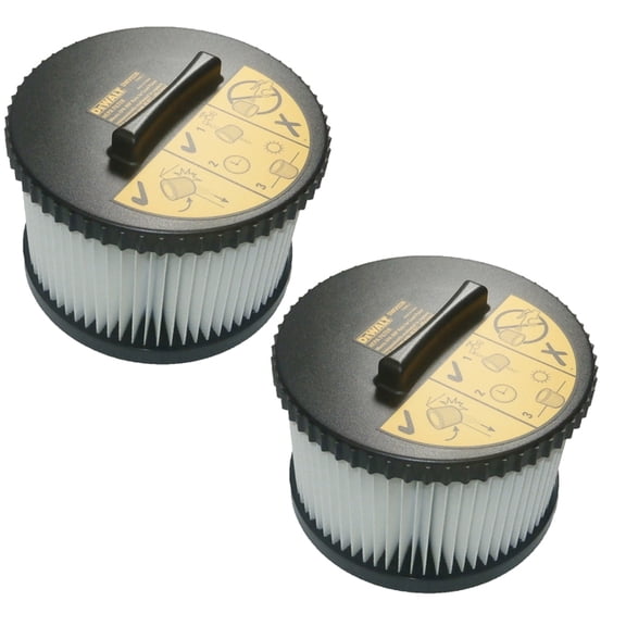 DeWalt 2 Pack of Genuine OEM Replacement Hepa Filters - N467475-2PK