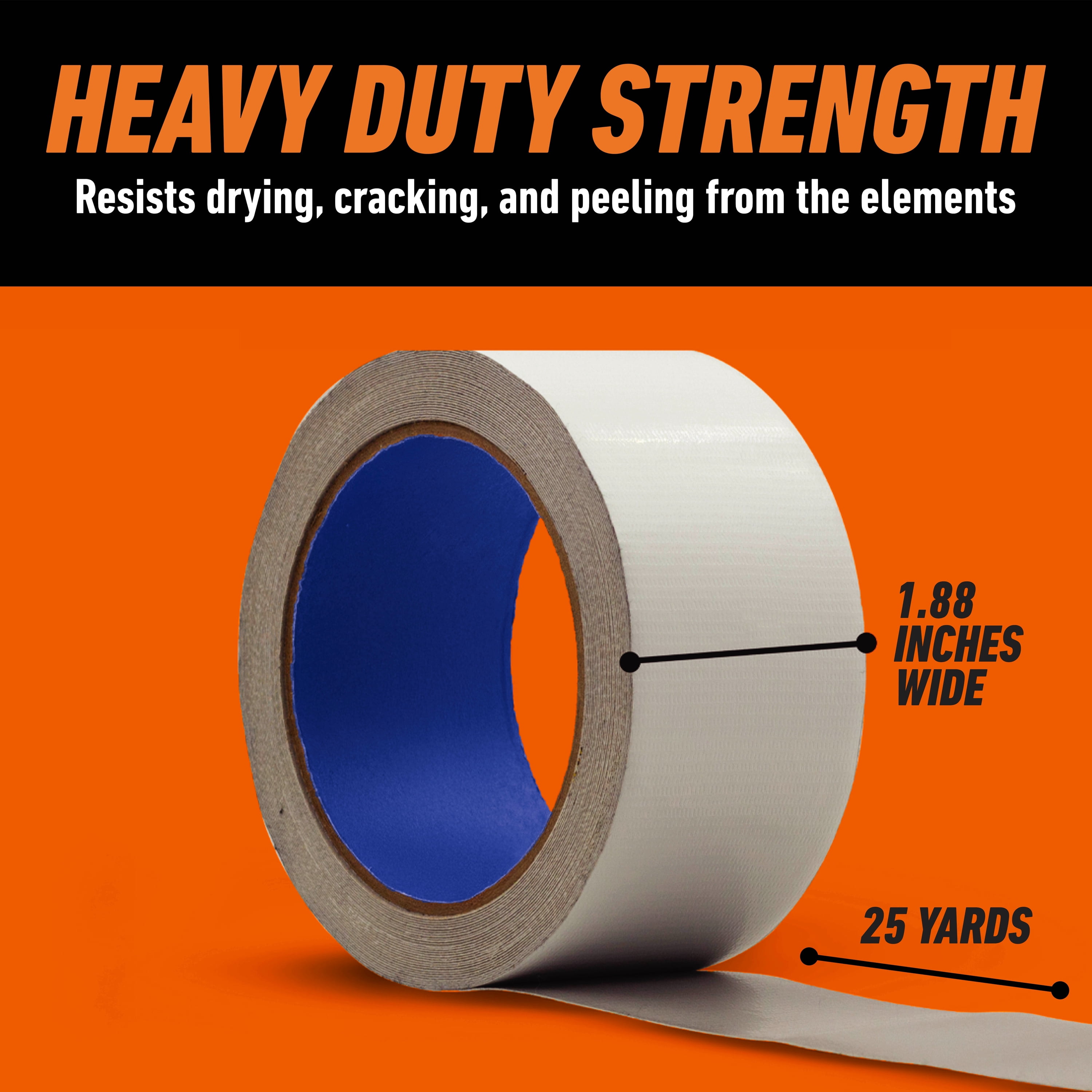 Gorilla All Weather White Duct Tape, 25 Yards