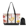 thumbnail image 7 of FORMRS Canvas Laptop Tote Bag for Women with 15.6" Computer Compartments Shoulder Handbag, Beach Crab, 7 of 7