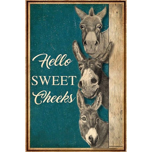 Hilo de algodón DIY estampado tres burros punto de cruz bordado completo conjunto de ilustraciones Tmvgtek decoración de arte en el hogar