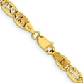 thumbnail image 3 of Diamond2Deal 14K Tri-Color Gold 4.65mm Valentino Chain Bracelet 8inch for Women, 3 of 5