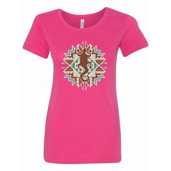 Inktastic Southwestern Native Pattern Lizard Women's T-Shirt
