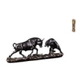 thumbnail image 1 of Estatua de escritorio,Figura decorativa de pelea de toros y osos,Colecciones de esculturas de toros,artesanía de resina,decoración,Reloj de suelo para casa de muñecas,Reloj de piso para casa, 1 of 8