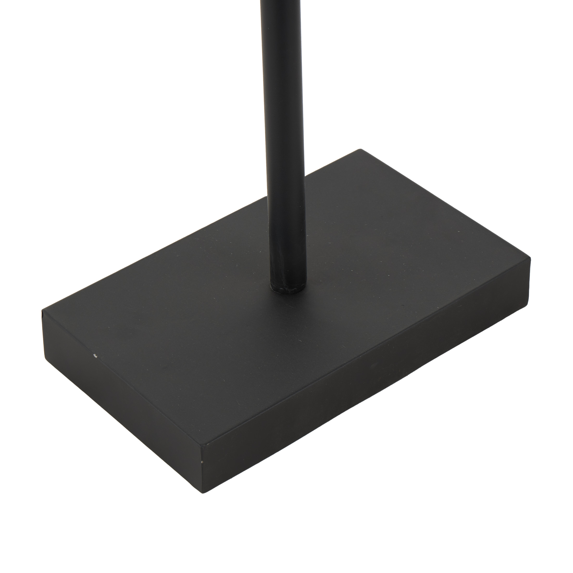 DecMode 13" x 65" Black Metal Tall Floor 2 Hook Easel with Gold Accents, 1-Piece