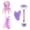 purple, variant on 4pcs Massage Scraping Tools, Octopus Shaped Acupoint Scraping Gua Sha Kit, Full Body Massager, Portable Multi-functional Facial Eye Scraping Tools for Home Care Use