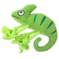 thumbnail image 1 of Juguete de peluche suave para perros, juguetes masticables para perros, cuerda de nudo de camaleón portátil, juguete interactivo para perros medianos Verde SM SunniMix Juguetes chirriantes, 1 of 8