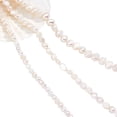 thumbnail image 2 of 3 Strands 3 Styles Natural Cultured Freshwater Pearl Beads Strands Two Sides Polished Seashell Color, 2 of 8