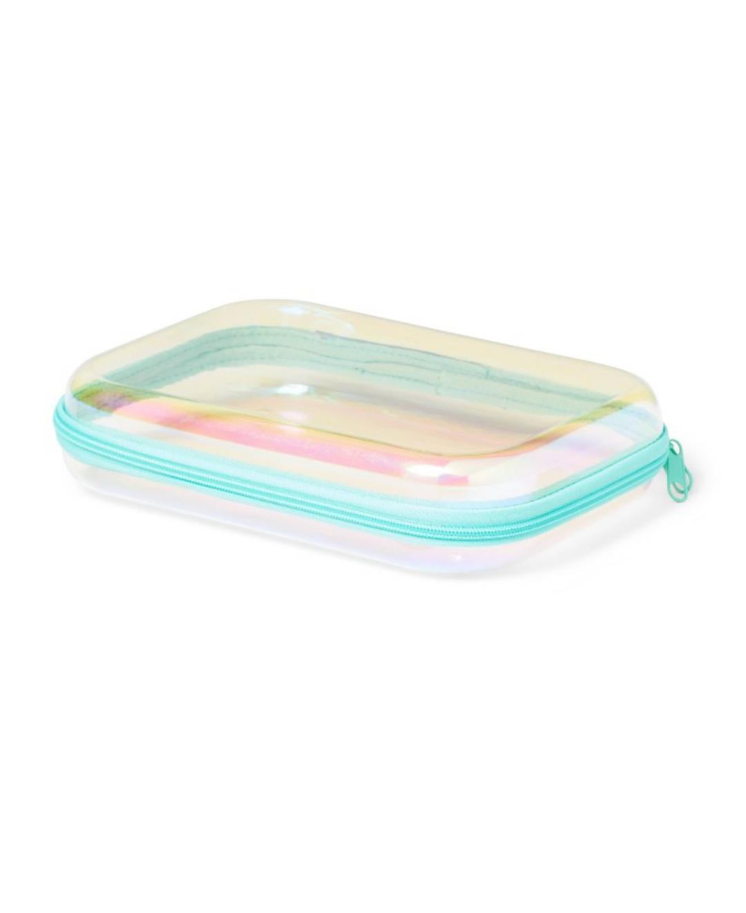 Hard Sided Clear Pencil Case Up Up Collection Red Walmart