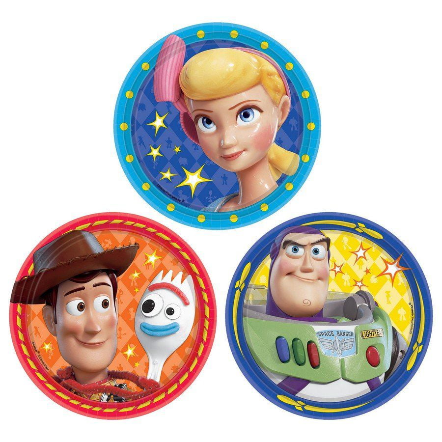 Toy Story 4 Assorted Dessert Plates (48) - Walmart.com