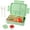 Green, variant on Crisper Box Outdoor Camping Picnic Box Outdoor Food Storage Box Portable Mobile Fruit Bento Box