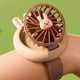 thumbnail image 2 of Ounissouiy Correa de anillo de silicona para niños, bonito reloj para mascotas, ventilador, carga USB, tres niveles de viento, luz de Electrodomésticos Conejito Marrón, 2 of 6