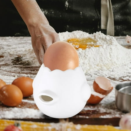 

Ceramic Egg Yolk Divider Egg Filter Splitter Baking Assistant Egg Separator for Kitchen Cooking Bakery Accessories Tool White