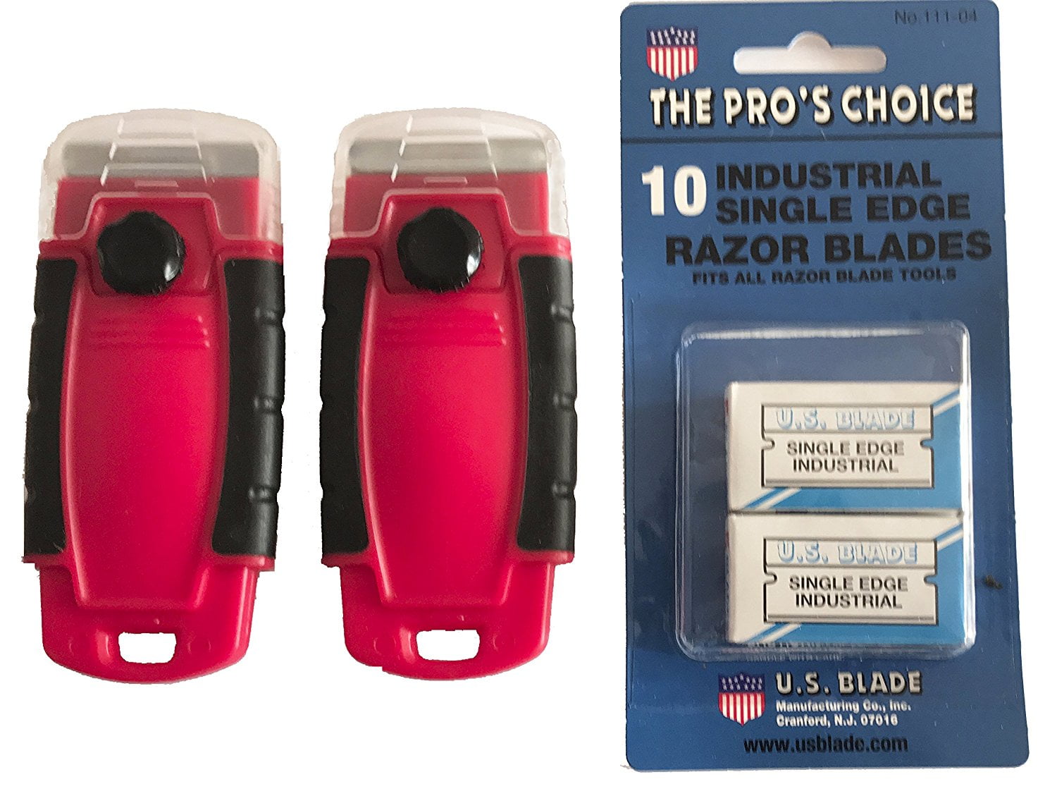 Razor Scraper Combo 2 Pack with 10 Razor Blades US