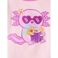 thumbnail image 2 of The Children's Place Baby & Toddler Girls Short Sleeve Summer Axolotl Snug Fit PJs, Sizes NB-6T, 2 of 3