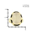 thumbnail image 2 of JewelersClub Moonstone Ring Birthstone Jewelry – 11.00 Carat Moonstone 14K Gold Plated Silver Ring Jewelry with Black Diamond Accent – Gemstone Rings with Hypoallergenic 14K Gold Plated Silver Band, 2 of 4