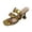 Gold, variant on NOKIO Women's High Heels Sandals 9CM Open Toe Square Toe Slippers Stilettos Fashion Party Prom Dinner Leisure Shopping Shoes Womens Stiletto High Heel Open Square Toe Sandals