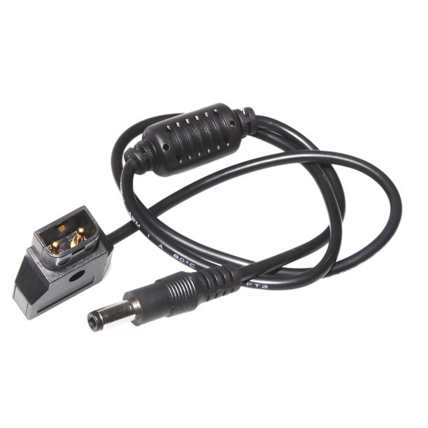 Accesorio de fotografía Cable adaptador en espiral D-Tap de 2 pines a CC de 5.5 * 2.5 mm para fuente de alimentación de plataforma DSLR con batería de montaje Maboto Accesorio de fotografía