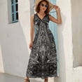 thumbnail image 5 of Paisley Bandana Dress Fashion Boho Beach Long Dresses Female Party Printed Maxi Dress, 5 of 9