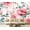 Color 2, variant on Wall Mural Peel and Stick Seamless watercolor floral pink flowers green leaves Self-Adhesive Wallpaper Removable Wall Decal Wall Sticker Home Decor for Living Room Bedroom 69"x96"