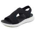thumbnail image 4 of Summer Sandals for Women Simple Lightweight Sporty Wedge Heels Comfort Plus Size, 4 of 8