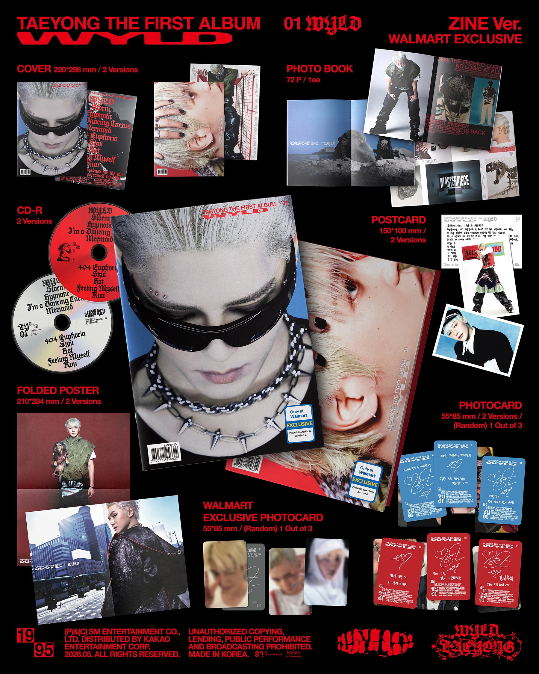 Taeyong - WYLD - 1ST ALBUM (ZINE VER.) (Walmart Exclusive) - Music & Performance - CD [Exclusive]