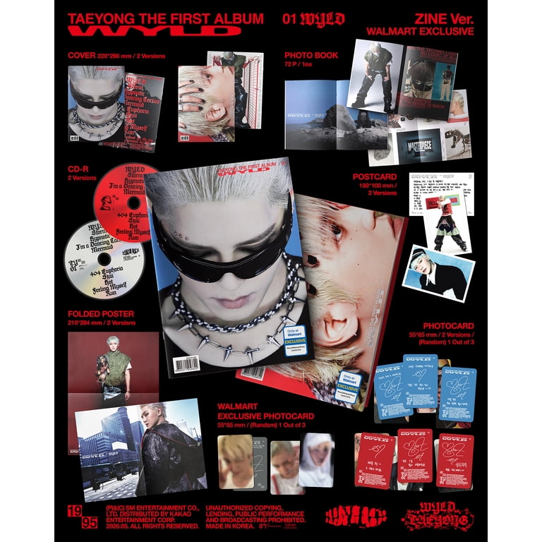 Taeyong - WYLD - 1ST ALBUM (ZINE VER.) (Walmart Exclusive) - Music