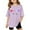 Light Purple, variant on Cute Shirts for Girls Regular Fit Classic Neck Spring Summer Short Sleeve Clothes for Toddler Girl Casual Pullover Soft Shirt Vacation Outfit Girls Crew Neck Tee