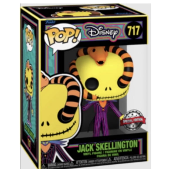Funko Pop Jack Skellington 717 Blacklight Special Edition Vinyl Figure