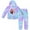 Purple, variant on Frozen Elsa and Anna Girls 2 Piece Tie Dye Hoodie and Jogger Set (Loungewear Style), Toddler