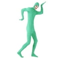 thumbnail image 5 of Wyobmus Men's And Women's Face Open Zentai Bodysuit Stretch Polyester Spandex Full Body Suit A-Mint Green, 5 of 9