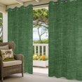 thumbnail image 5 of Outdoor Curtains for Patio Waterproof, Dark Green Burlap Texture Windproof Pravicy Outside Porch Blackout Curtain, Farmhouse Vintage Green Sun Blocking Grommets Curtains for Cabana 2 Panels 54"x95", 5 of 9
