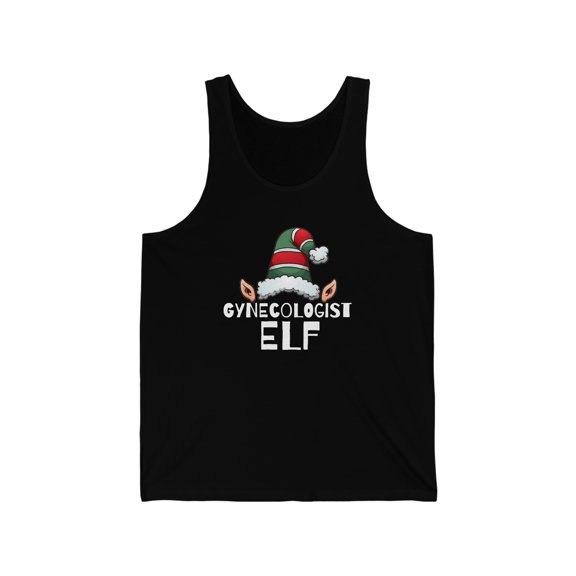 Gynecologist Elf Unisex Tank Top, XS-2XL Christmas Medical School Elves