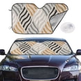 thumbnail image 2 of Balery Geometric Print Car Windshield Sun Shade,Windshield Sunshade for Car Pickup Truck SUV Accessories-Medium, 2 of 7