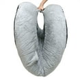 thumbnail image 5 of Fond + Found Large Cozy Plush Pet Bed for Humans 68" x 38" x 10", 5 of 5