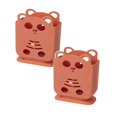 thumbnail image 1 of Oleegame 2PC Shower Soap Dish With Hook Multifunctional Storage Rack Chopsticks Double Layer Cutlery Drainer Basket Tableware Bucket Utensils Holder Chopstick Drain Box Orange, 1 of 9