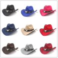thumbnail image 2 of Chapeau de Cowboy Western Unisexe avec Franges Rose Rouge, 2 of 4