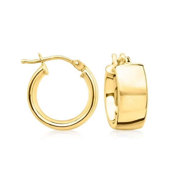 Ross-Simons Italian 14kt Yellow Gold Huggie Hoop Earrings, Women's, Adult