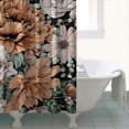 thumbnail image 5 of Boho Shower Curtain, Abstract Floral Watercolor Bathroom Decor 84x72 Inch Premium Polyester Fabric with 12 Hooks, 5 of 5