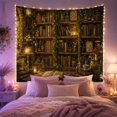 thumbnail image 2 of Open Botanical Book Across a Layered Library Desk, Cozy Vintage for Plant Lovers, Herbalist Decor, Housewarming Gift, Tapestry Wall Hanging for Study Room and Reading Nook, 2 of 7