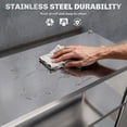 thumbnail image 4 of HOMCOM 5-Tier Stainless Steel Bakers Rack, Microwave Stand for Small Spaces, 4 of 10
