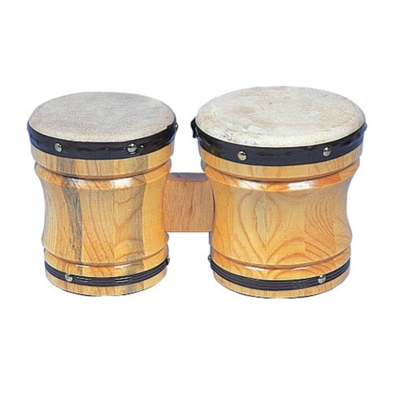 Rhythm Band Large Bongo Drum Set, Professional Quality, 6-1/4 inch.Height, 6-1/2 x 5 Inches Heads