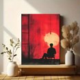 thumbnail image 6 of Good Old Days Canvas Print, Pink Red Preppy Art, Dopamine Decor for College Dorm Room, 6 of 8