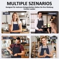 thumbnail image 5 of delantales de cocina, babero ajustable, delantal de chef suave con bolsillos para hombres y mujeres, 5 of 5