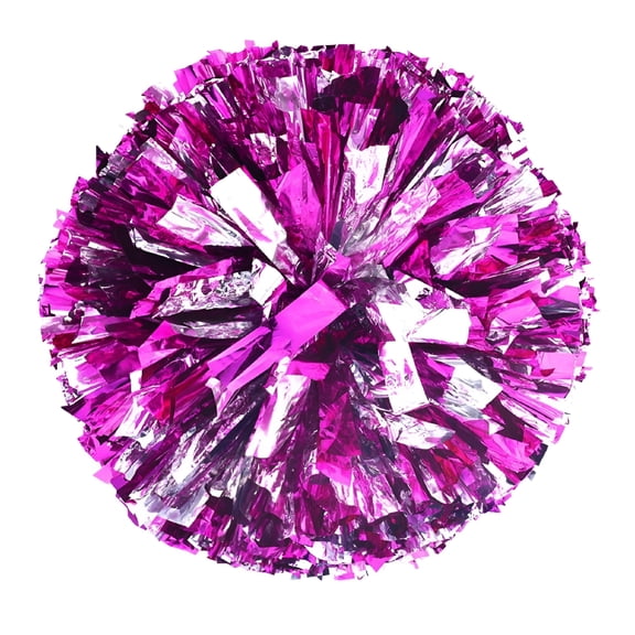 BESTSKY 2 Pack Cheerleading Pom Poms with Baton Handle for Team Spirit Sports Dance Cheering Kids Adults