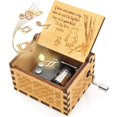 thumbnail image 1 of Wooden Music Box - The Pooh Saying Music Box, Gift for Friend, Cousins, BFF, New Year's Gifts, 1 Set, 1 of 4