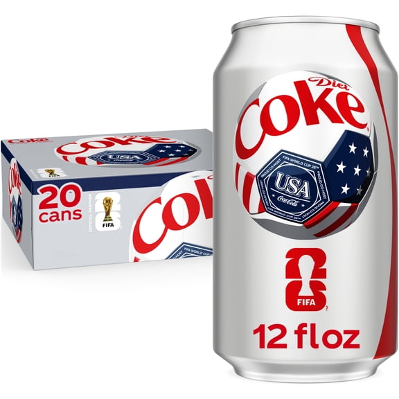 Diet Coke Soda Pop Cans, 12 fl oz, 20 Pack