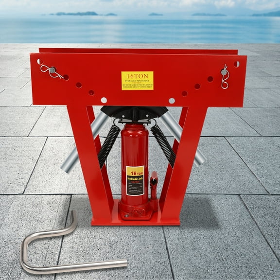 16 Ton Hydraulic Pipe Tube Bender, Manual Heavy-Duty Pipe Bending Machine, Manual Hydraulic Pipe Tube Bender Tool