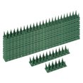 thumbnail image 1 of Aves Púas 18 Pulgadas Plástico Mantiene Pájaro Lejos Anti Gato Paloma Disuasorias Púas para Exterior Jardín Balcón (Verde, Paquete de 12), 1 of 7